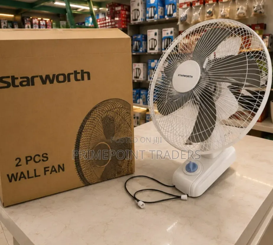 Starworth 16′′ Wall Mounted Electric Fan – High Airflow