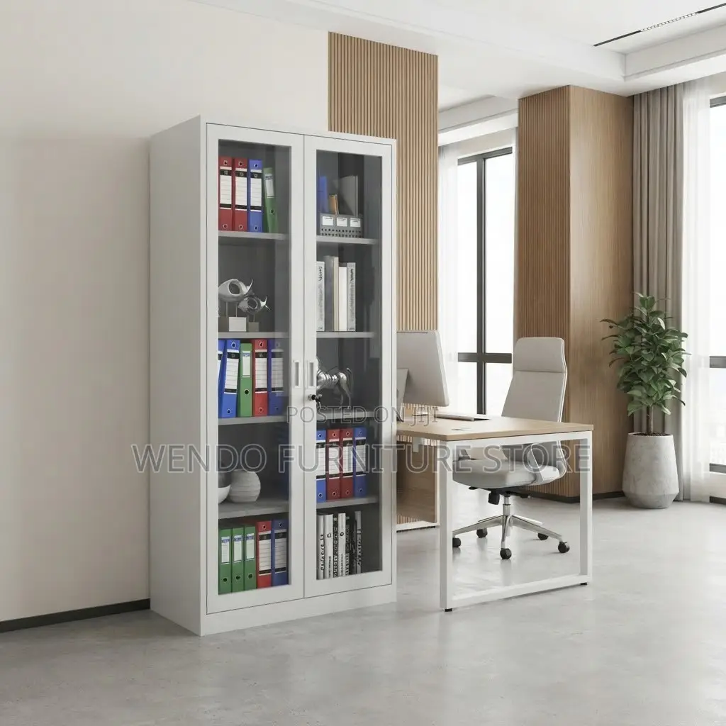 Office Cabinet; Files and Documents Office Grey Storage Cabinet