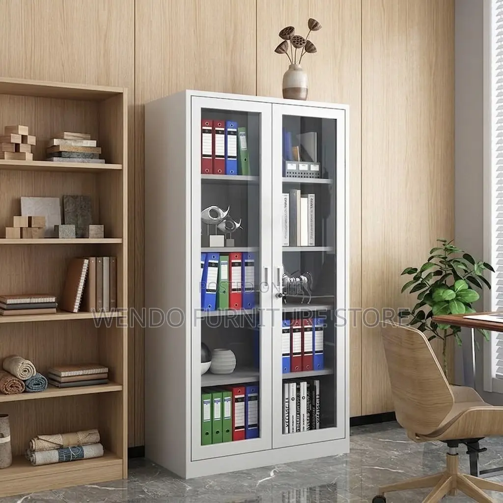 Office Cabinet; Files and Documents Office Grey Storage Cabinet