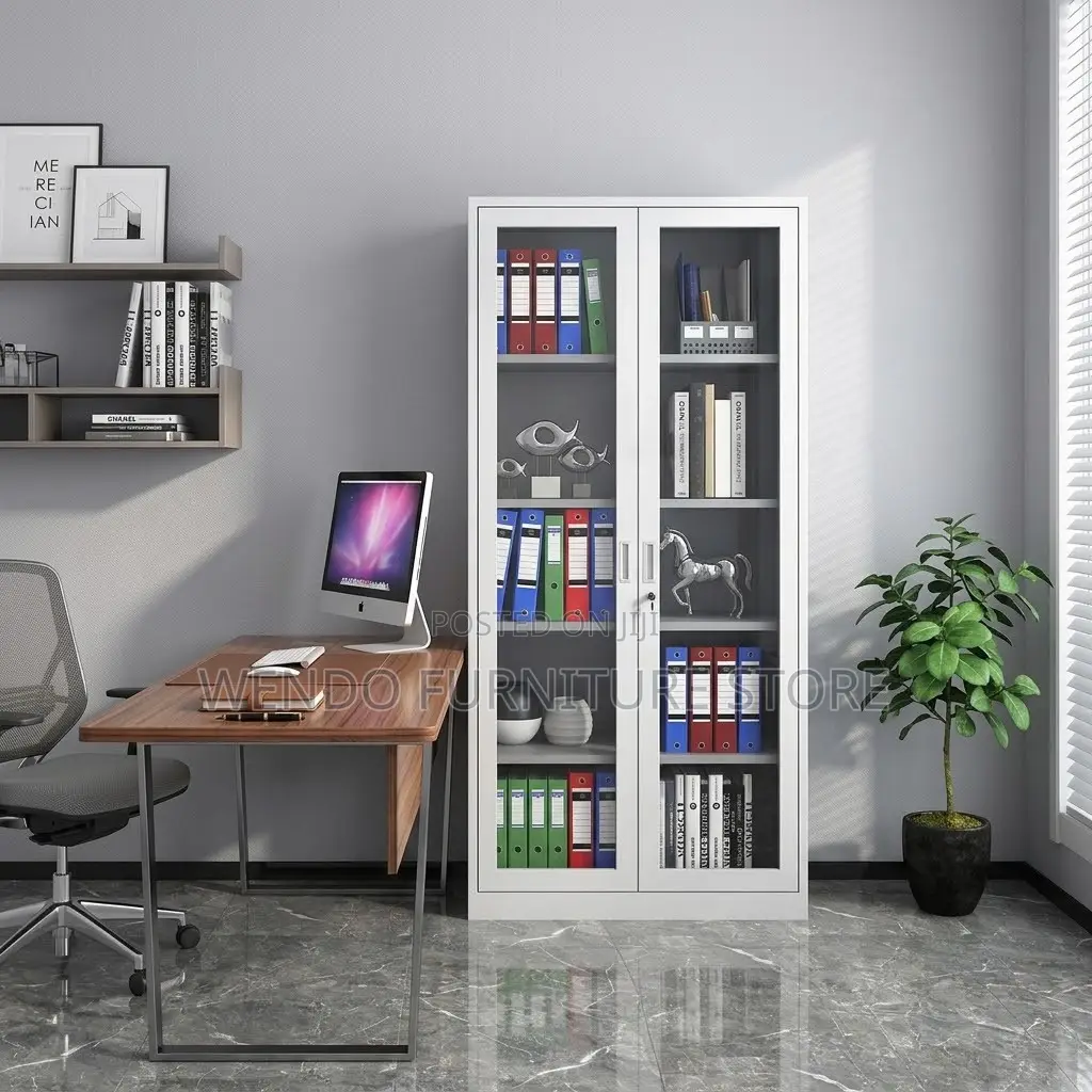 Office Cabinet; Files and Documents Office Grey Storage Cabinet