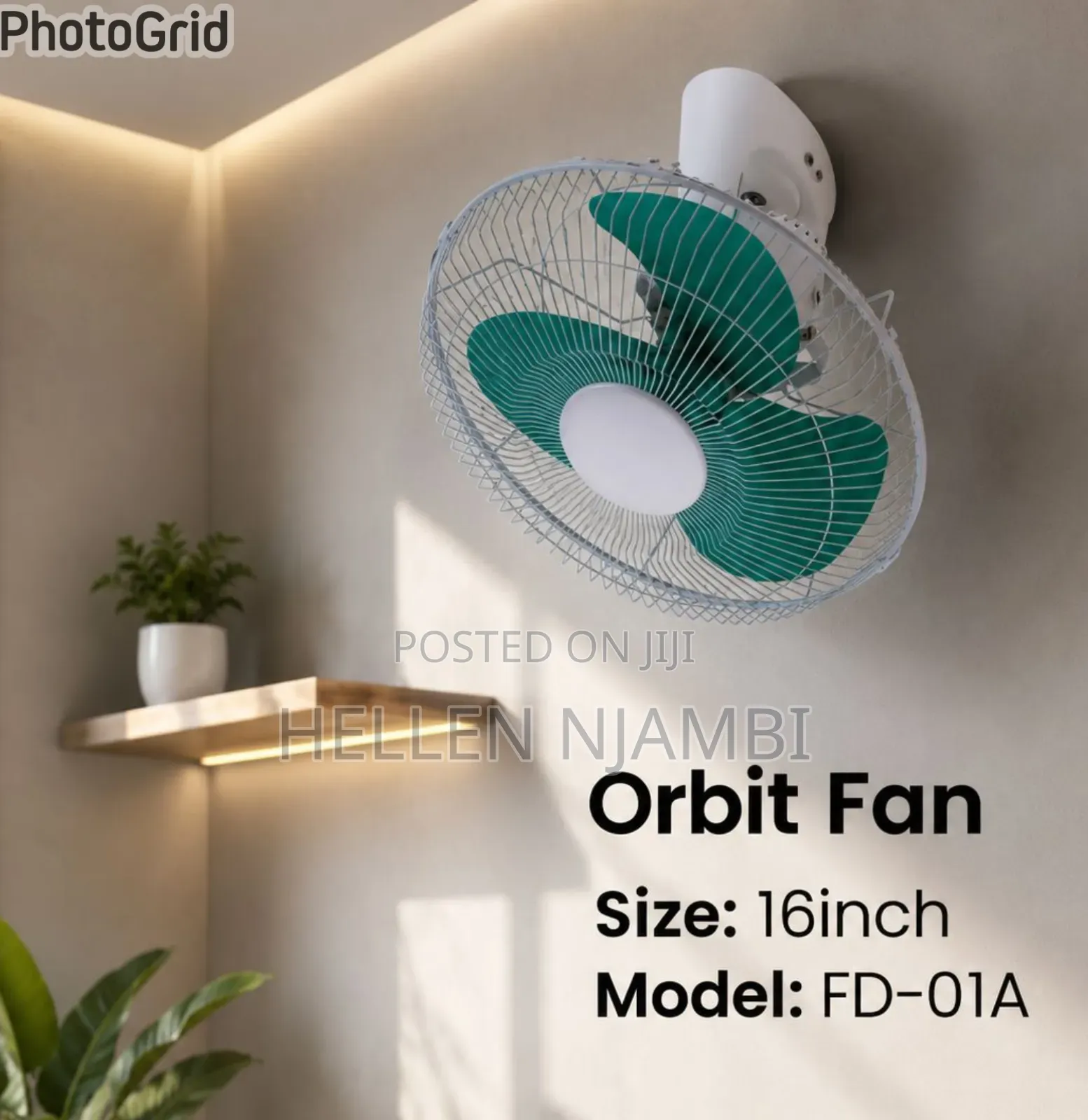 Orbit Fan 16” Starworth 
Oscillating 
Fan