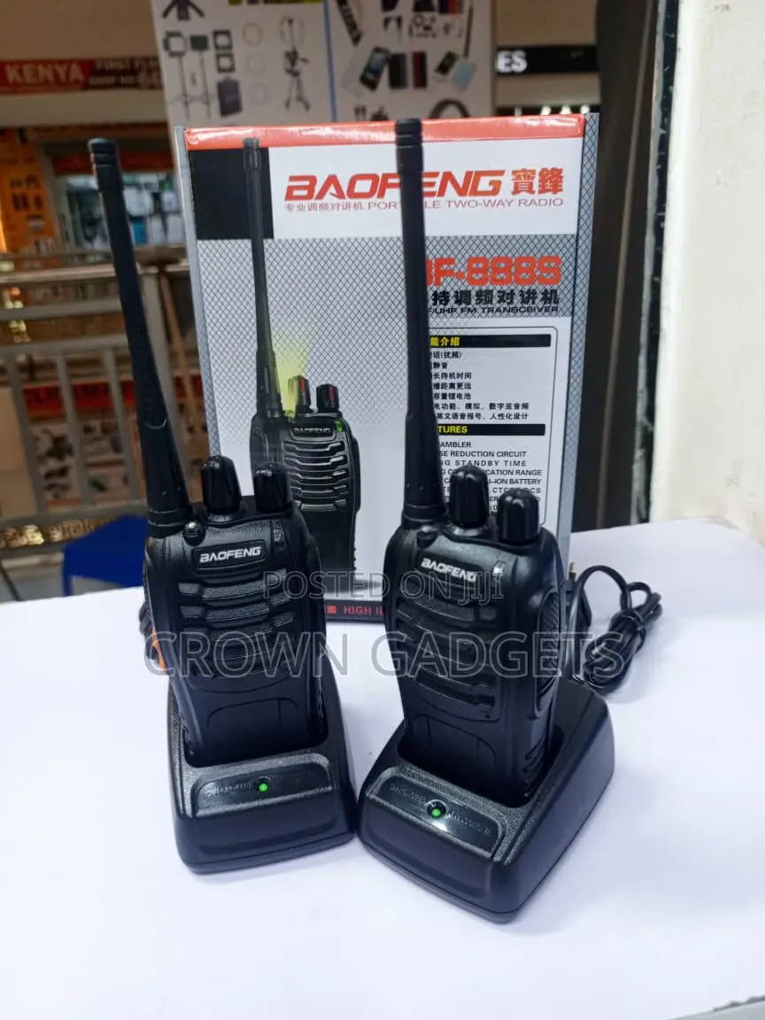 2PCS Baofeng BF-888S 5W UHF Walkie Talkies With Charging Docks