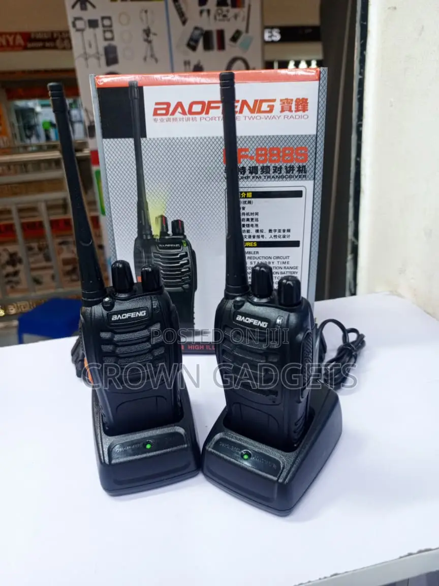 2PCS Baofeng BF-888S 5W UHF Walkie Talkies With Charging Docks