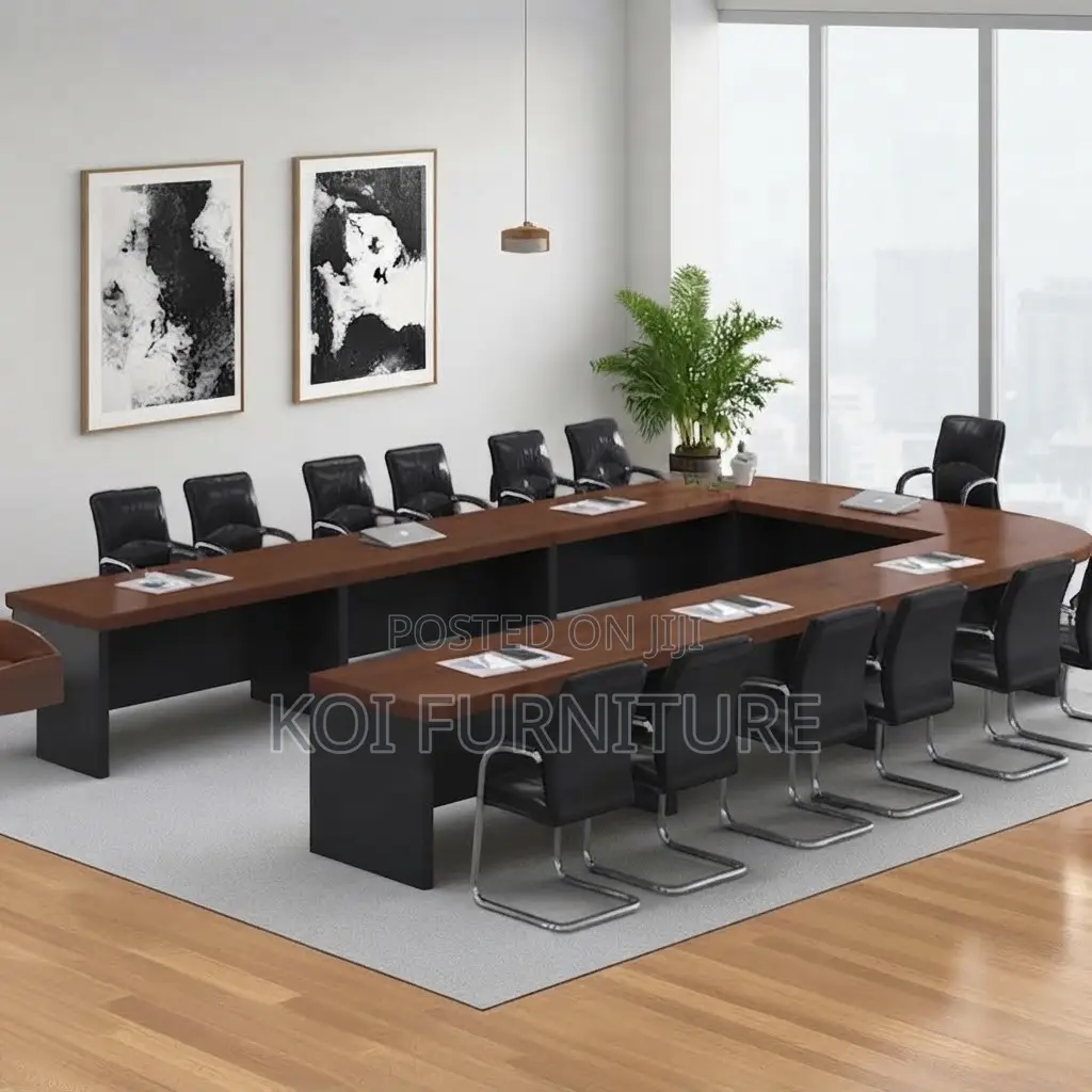 Boardroom Table; 6 Meters U-Shaped Office Meeting Table