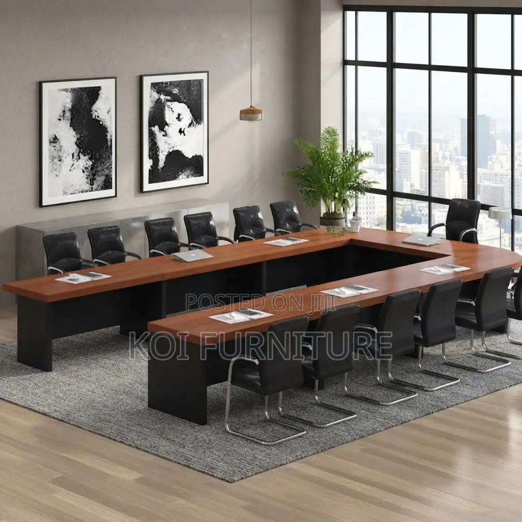 Boardroom Table; 6 Meters U-Shaped Office Meeting Table
