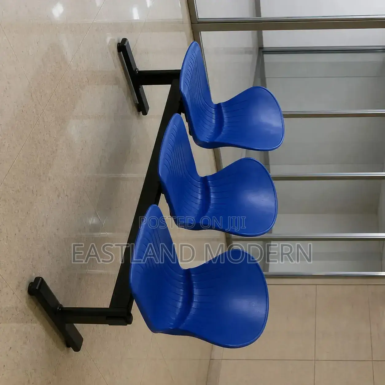 Blue Plastic Reception & Waiting Area Chairs