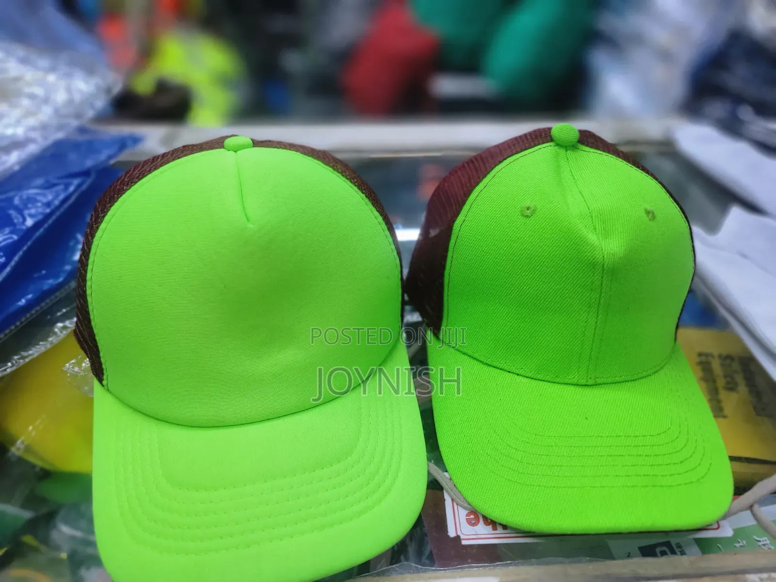 Plain Green Caps