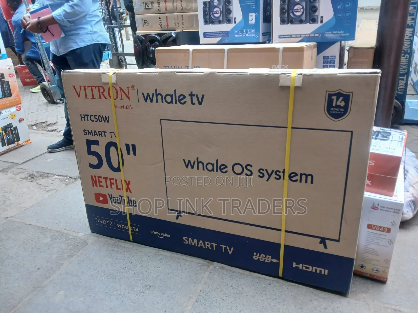 Vitron 50" Inch Smart TV 2k Quad Hd Qled TV Whale Os