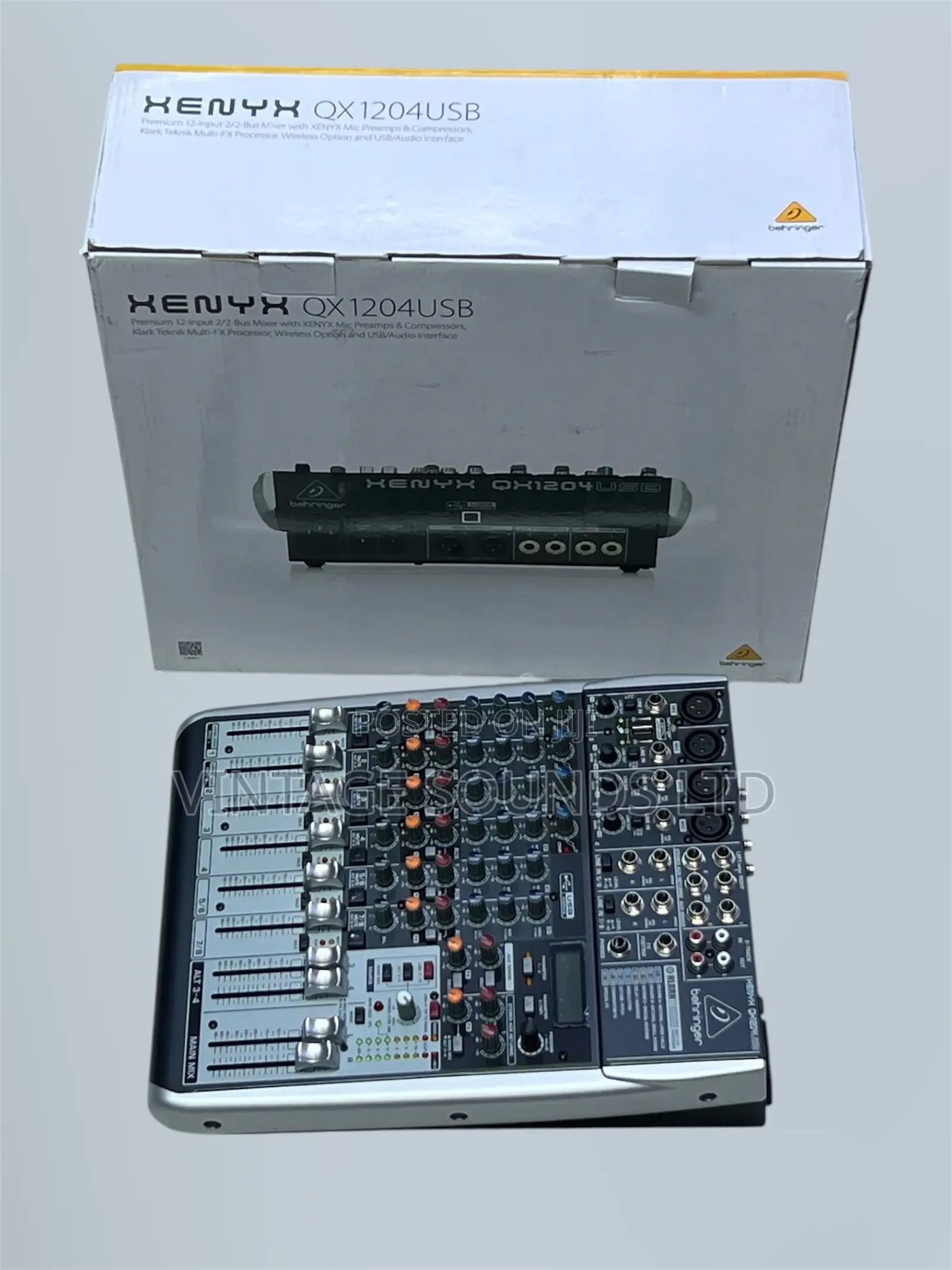 Behringer Xenyx QX1204USB: 12-Input Mixer With FX & USB