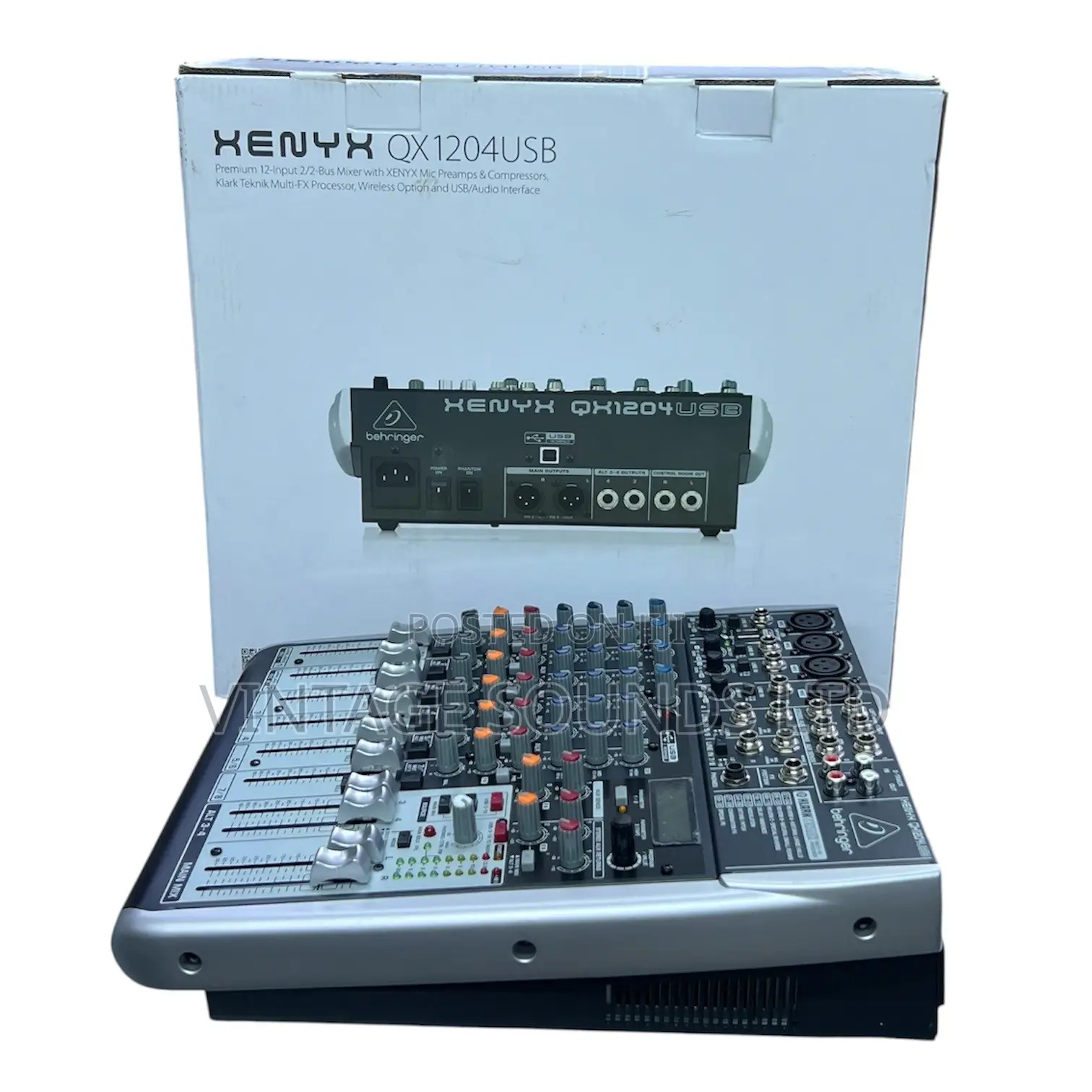 Behringer QX1204USB Analog USB Mixer With Klark Teknik FX