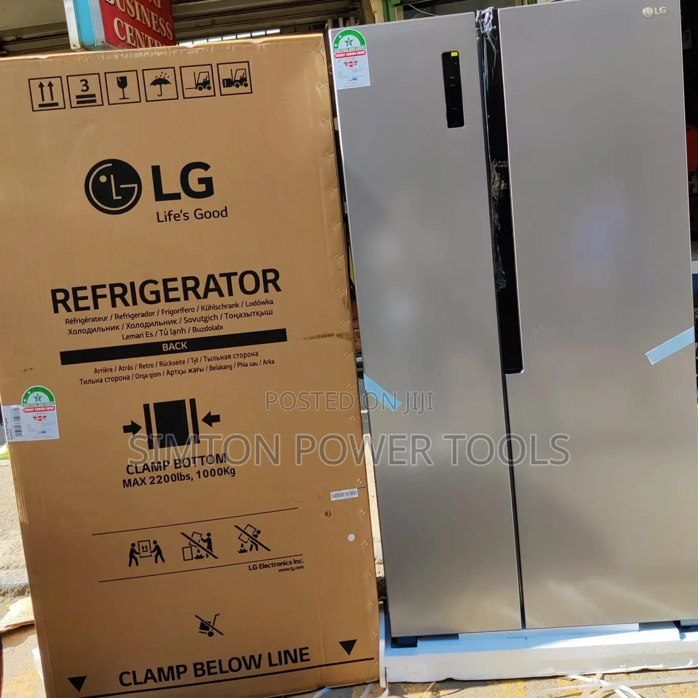 LG Side by Side Fridge 519litres No Frost Refrigerator