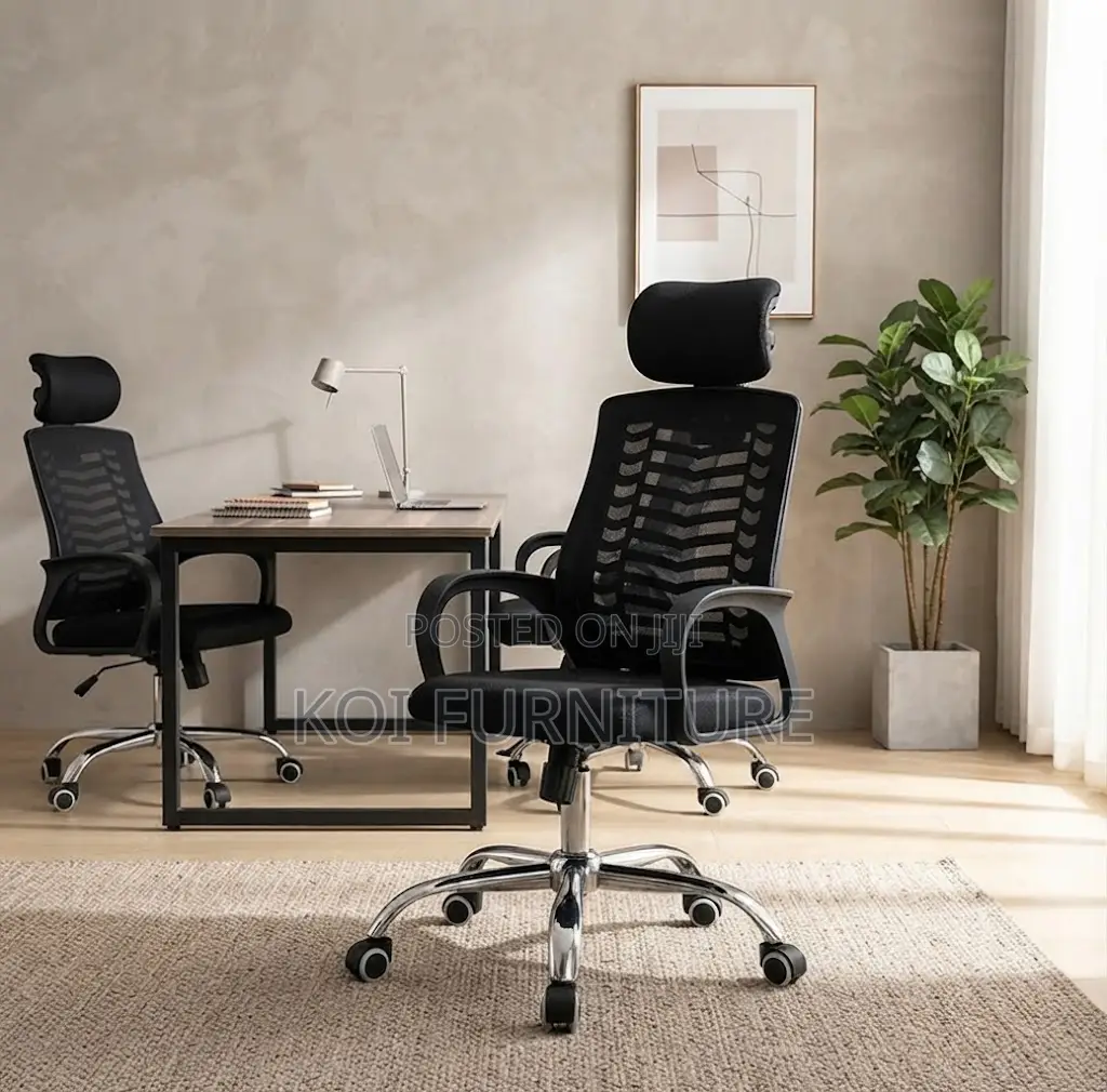 Office Chairs; Height Reclining Fabric Headrest Office Ergonomic Seat