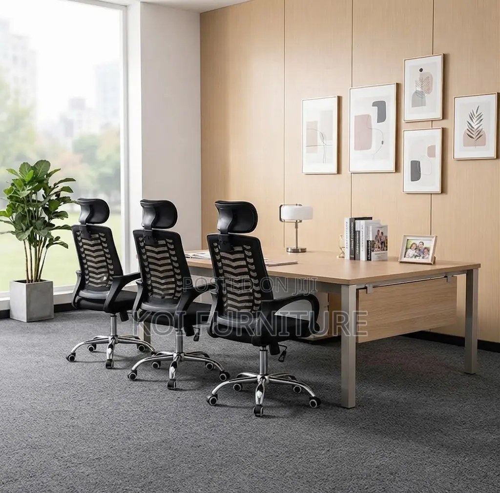 Office Chairs; Height Reclining Fabric Headrest Office Ergonomic Seat