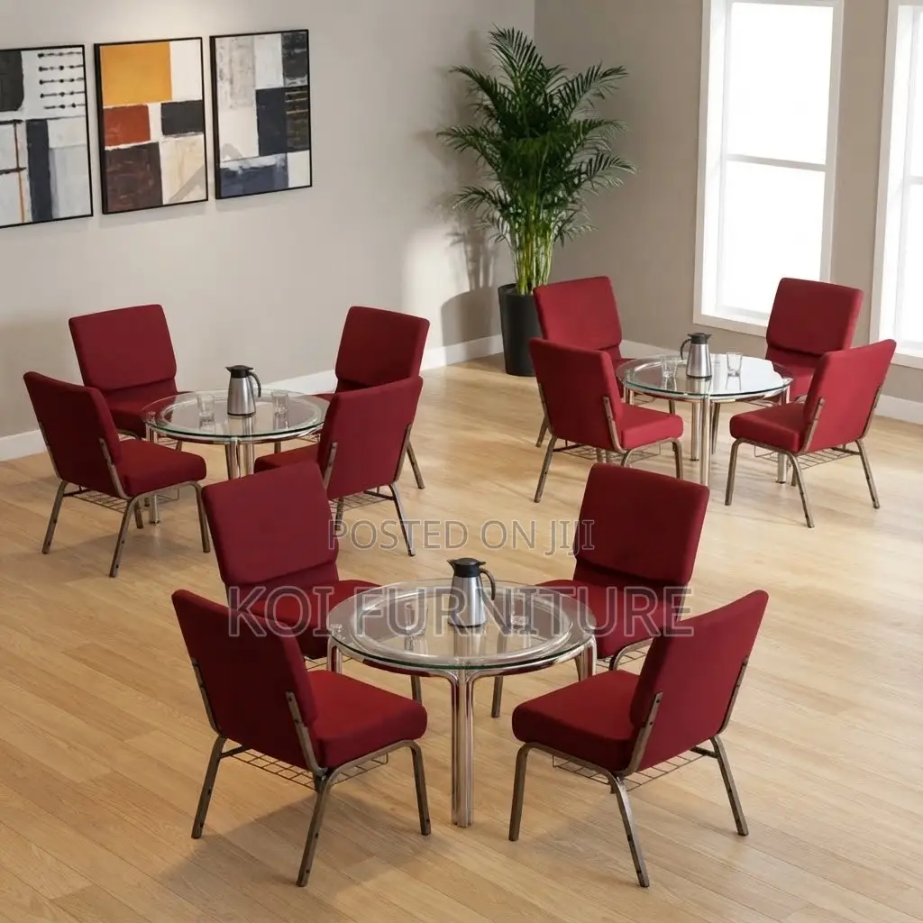 Office Chairs; Red Offices and Office Hall Meetings Chairs