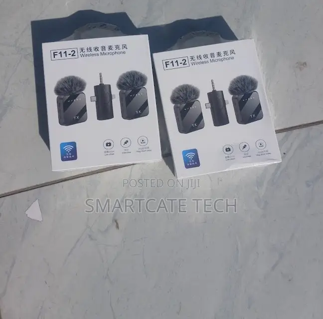 Real-Time F11-2 Wireless Lavalier Microphone 3-in-1