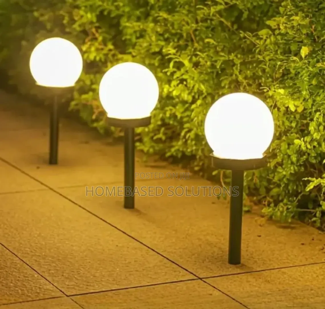 *3pcs Waterproof LED Ball Light Lamp Solar Power Outdoor Garden Path*