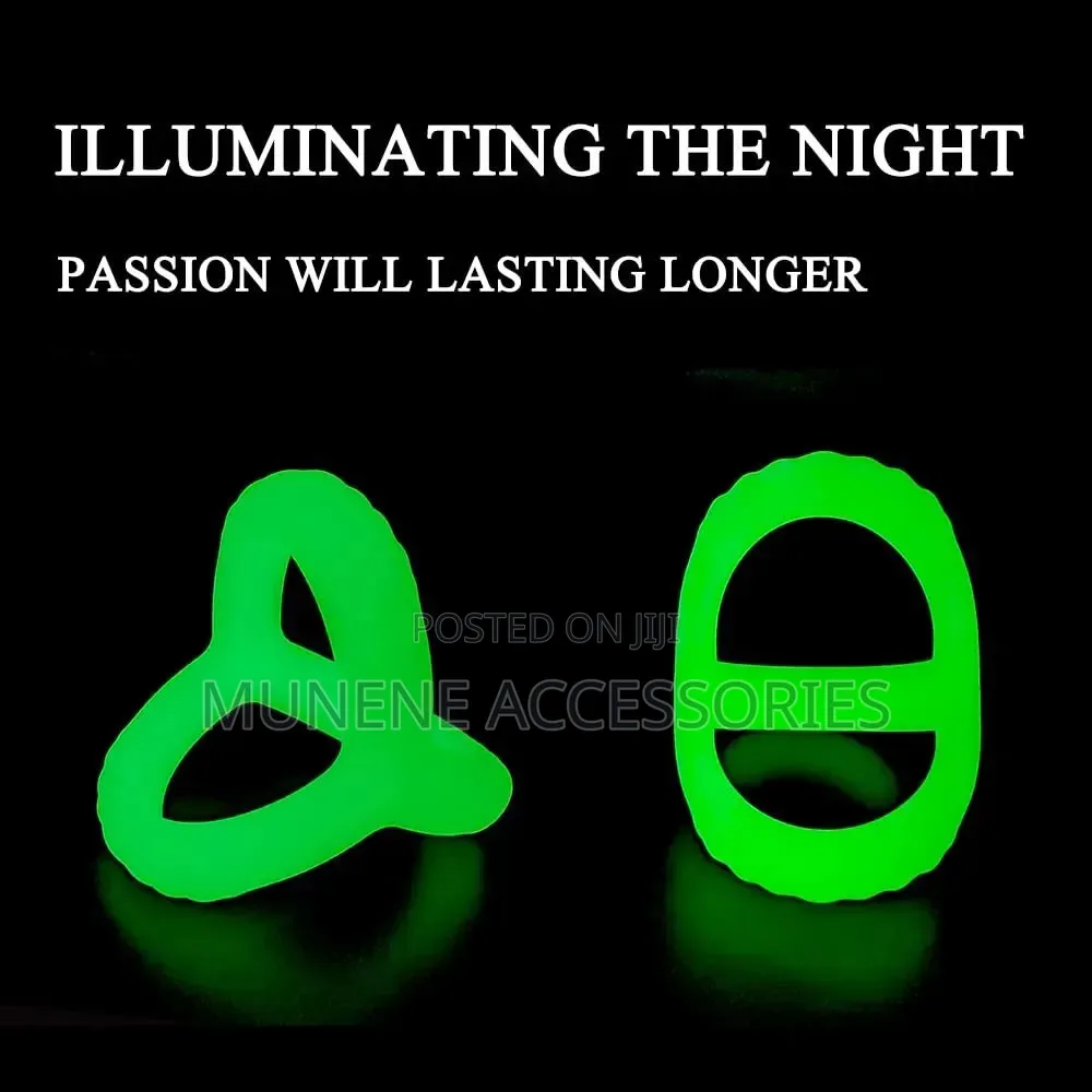 Silicone Cock Ring Luminous Rings, Cock Rings for Men Sex Toy
