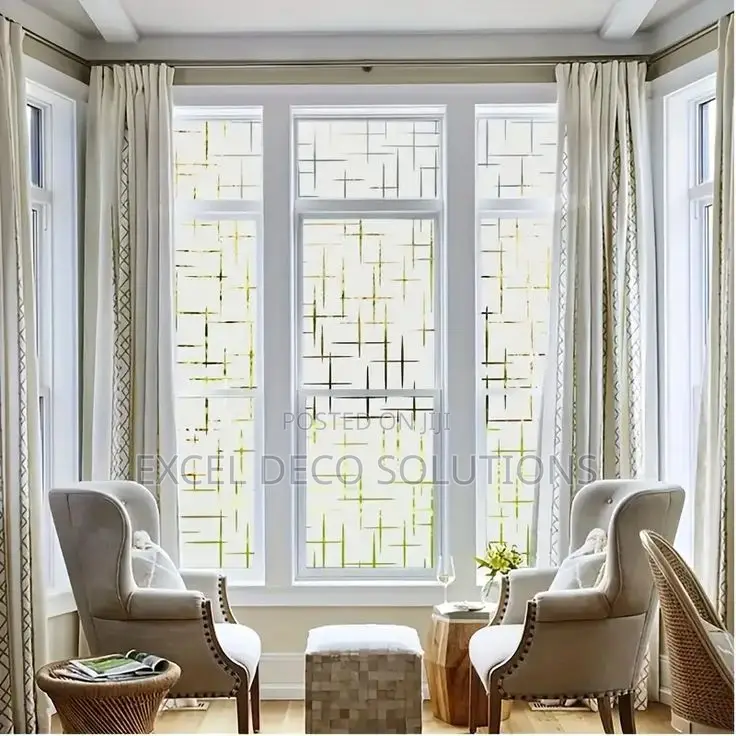 Decorative Glass Film Office Partition Film Window Sticker 1.2m