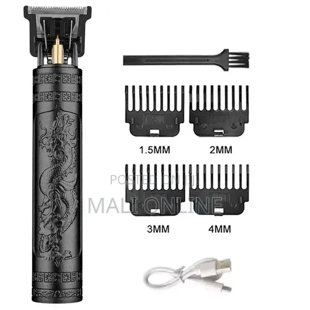 Hair Clipper Beard Trimmer Rechargeable Precision Cutter 4 Guide Combs