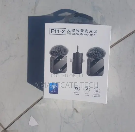 Noise-Reduction F11-2 Wireless Lavalier Microphone
