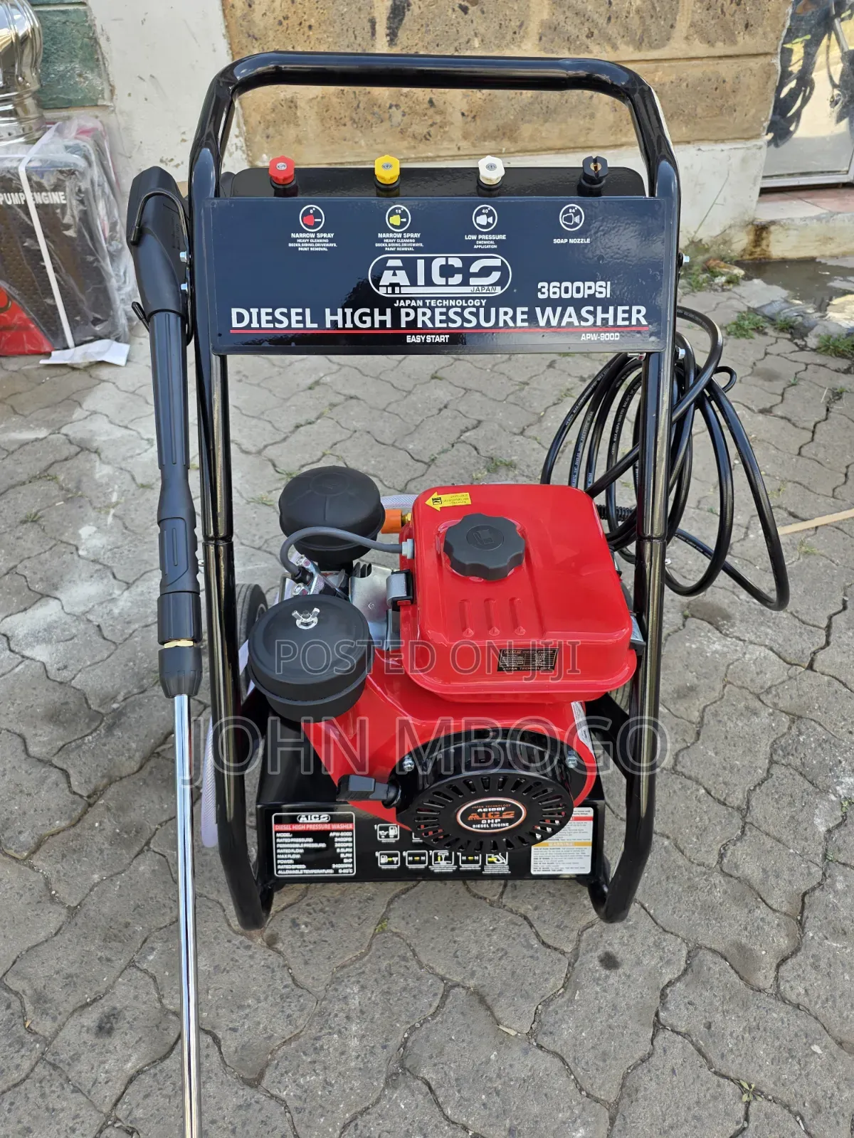 Aico Diesel High Pressure Washer 3600 Psi