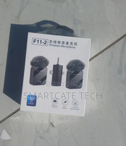 F11-2 Wireless Collar Microphone 3-in-1 | Perfect for Videos & TikTok