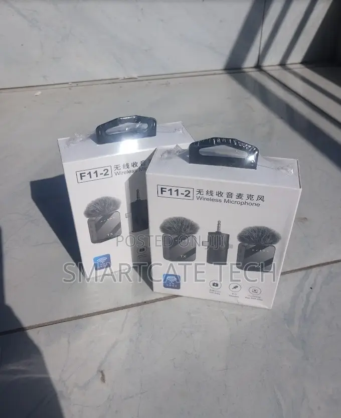3in1 F11-2 Wireless Lavalier Mic With Dual Transmitters
