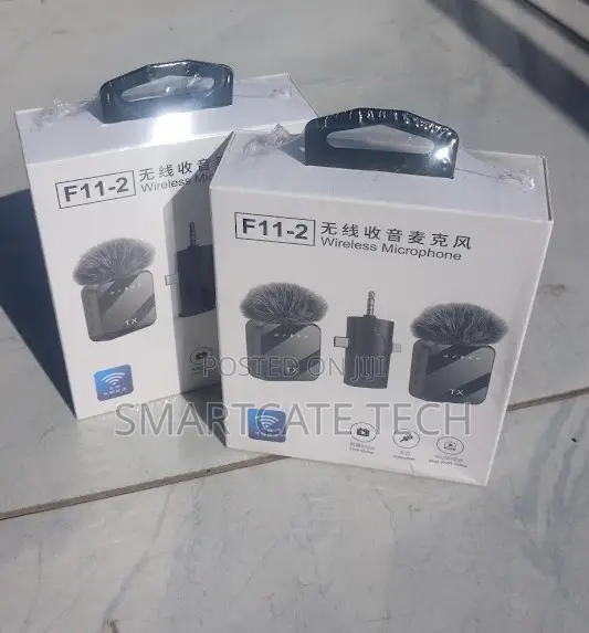 3 in 1 Receiver F11-2 Wireless Double Mini Wireless Lavalier Mic