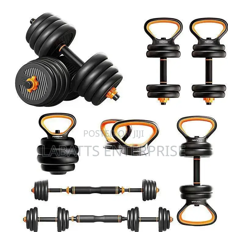 6-in-1 Kettlebell & Barbell  50kg 6-in-1 Set