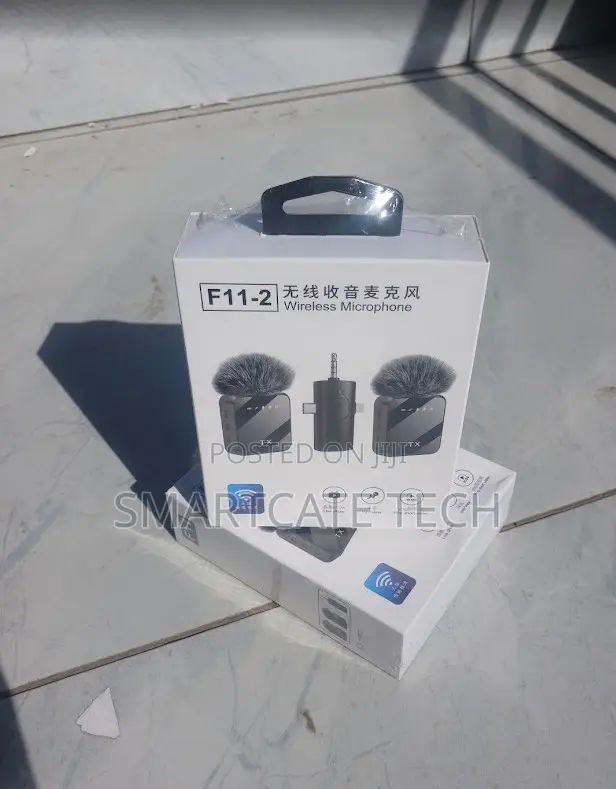 Type-C Smartphones Noise Cancellation F11-2 Wireless Mic 3-in-1