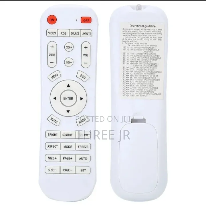 Universal Projector Remotes in Stock for Use in All Projectors