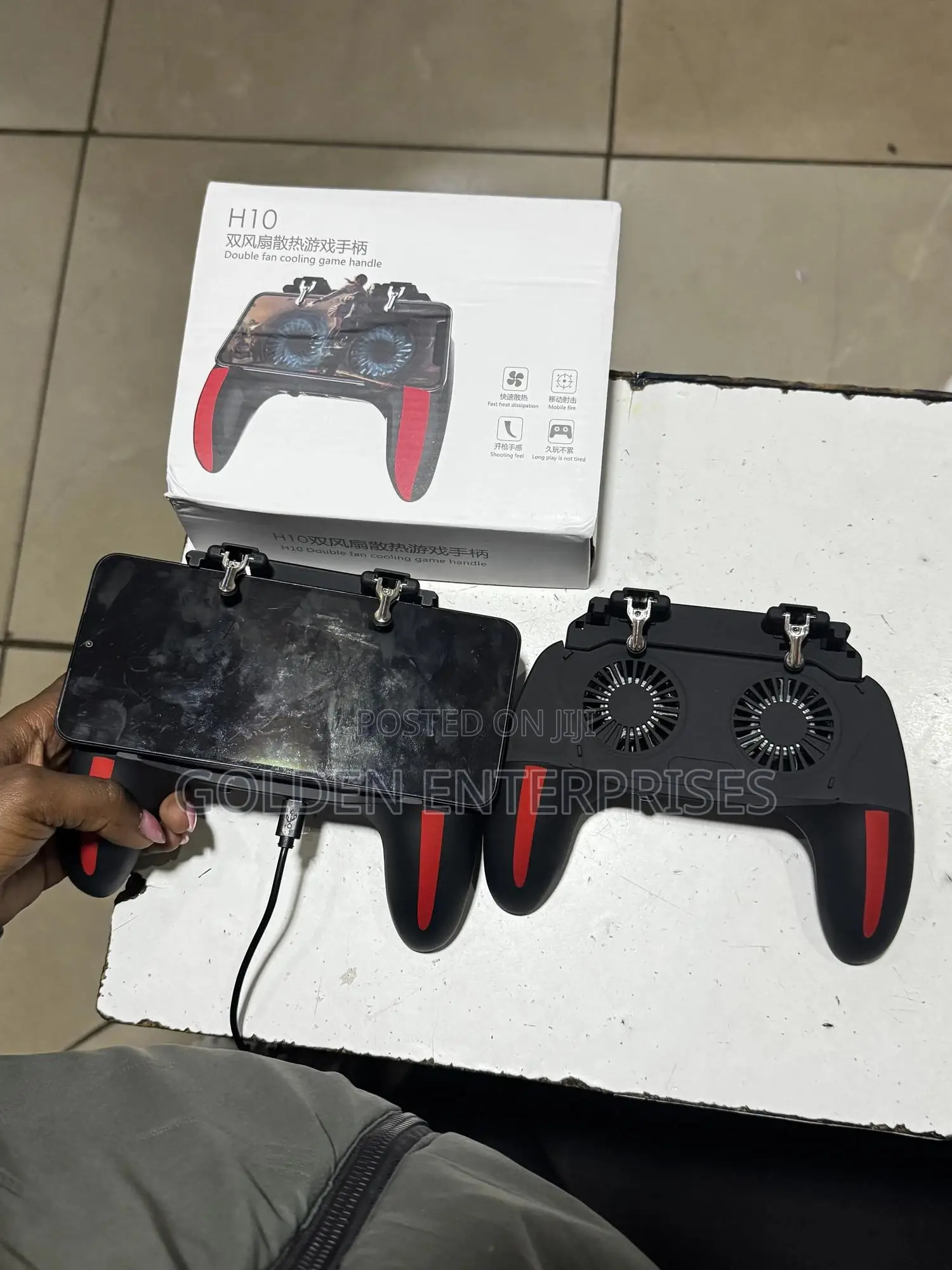 Gaming Controller for Smartphones With Cooling Fans – PUBG, COD Mobile