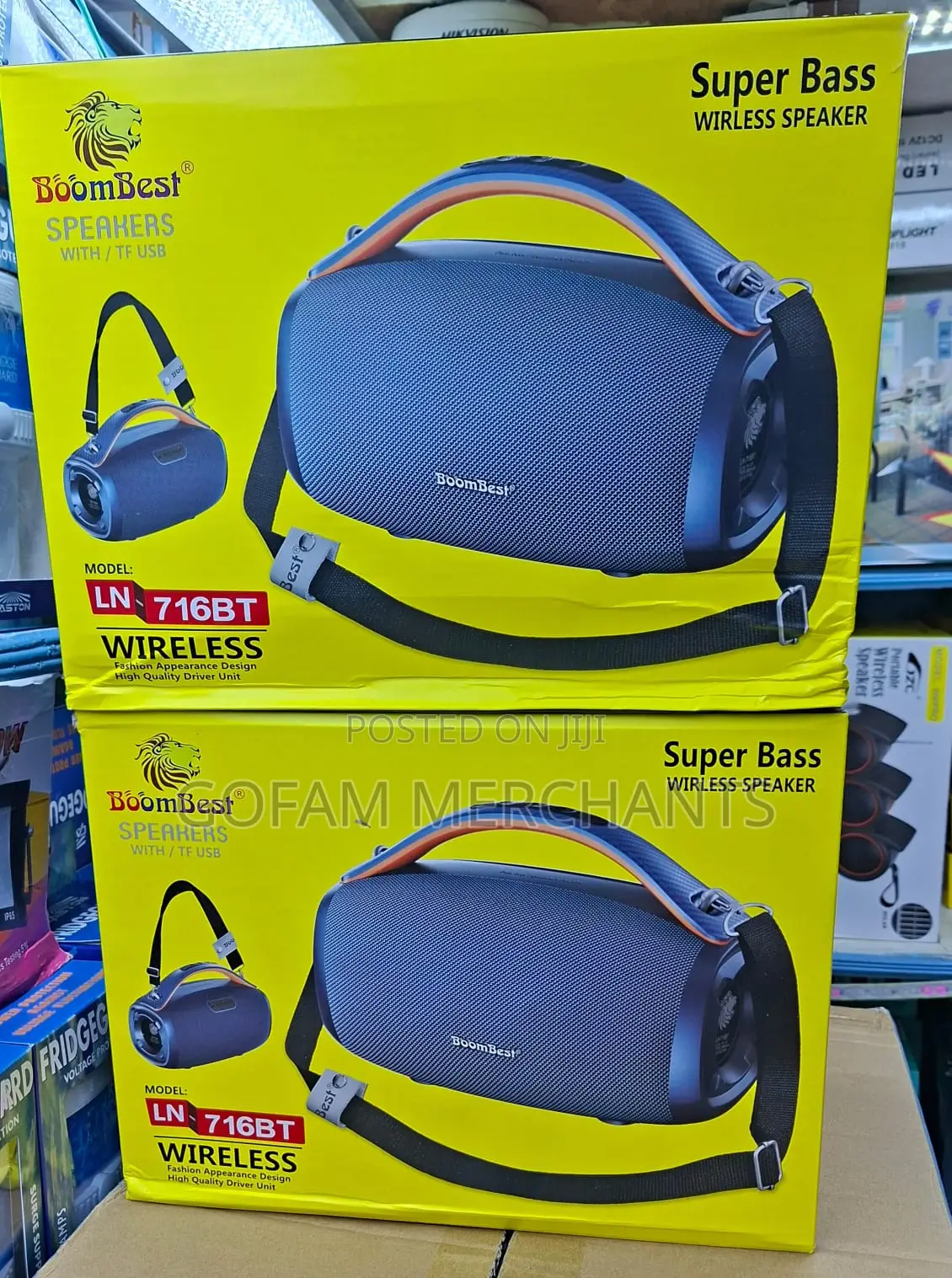 BoomBest LN-716BT Portable Bluetooth 5.0 Speaker, Extra Deep Bass