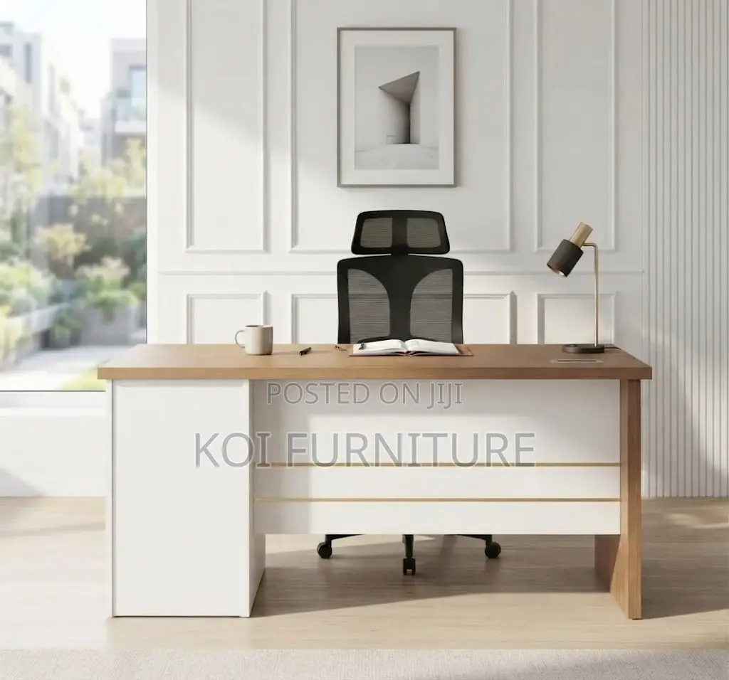 Office Desk; 1400MM Executive Home Office White Desk