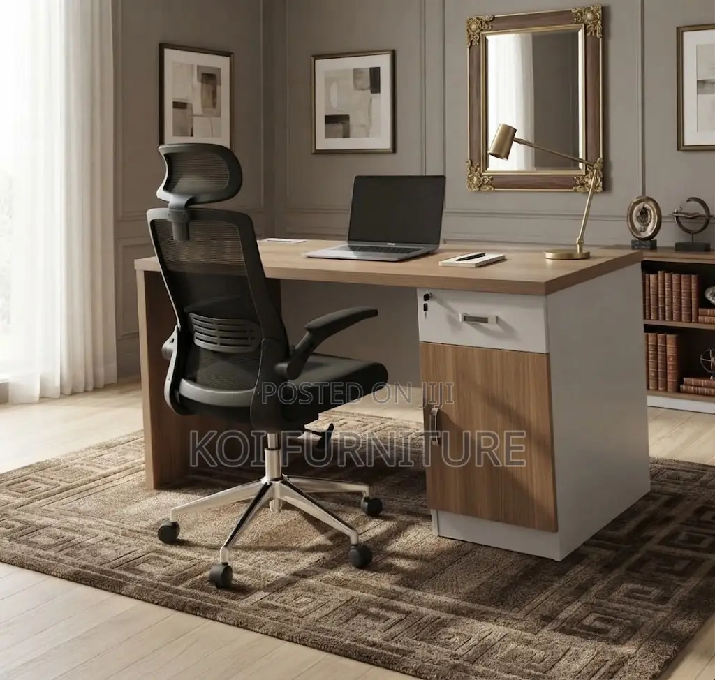 Office Desk; 1400MM Executive Home Office White Desk