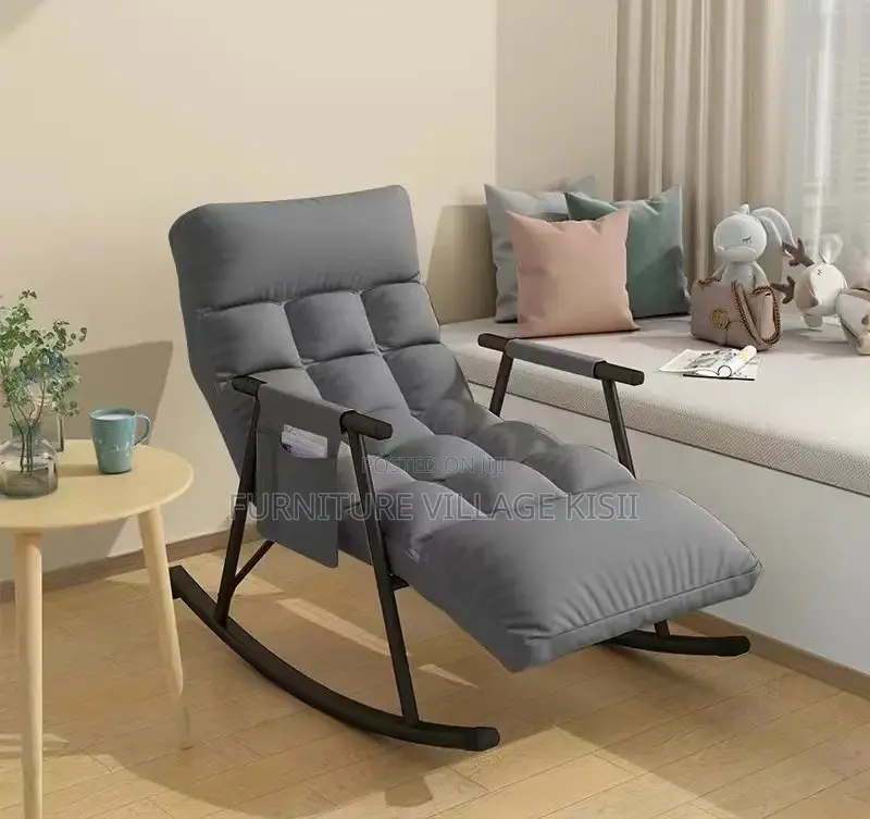 Home Furniture; Gray Home Reclining Rocking Chair