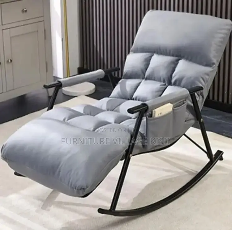 Home Furniture; Gray Home Reclining Rocking Chair