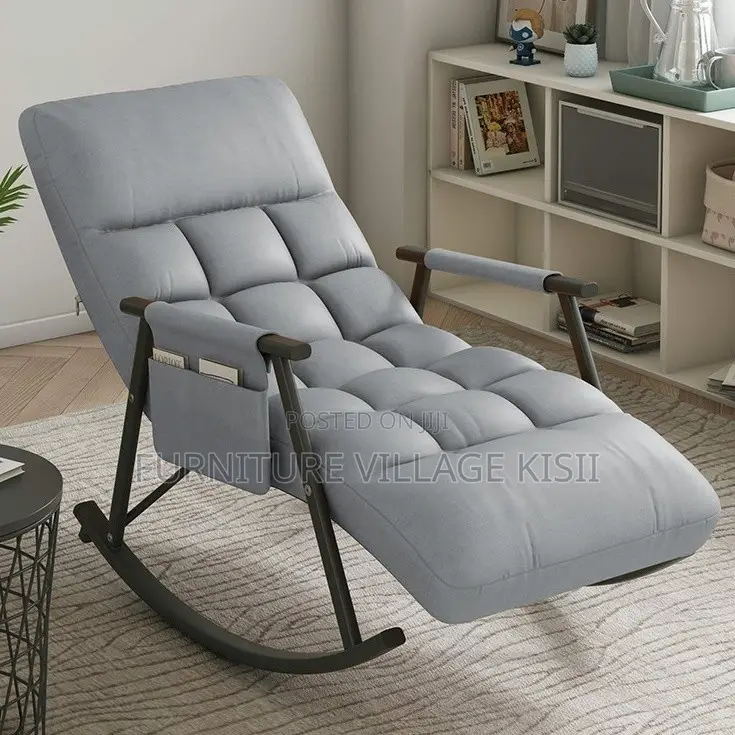 Home Furniture; Gray Home Reclining Rocking Chair