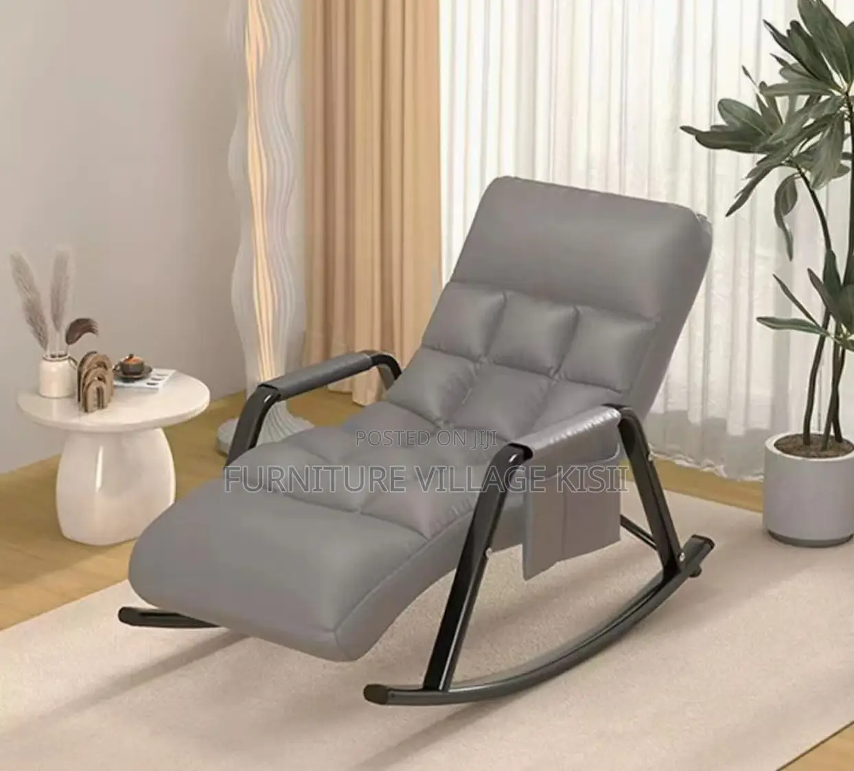 Home Furniture; Gray Home Reclining Rocking Chair