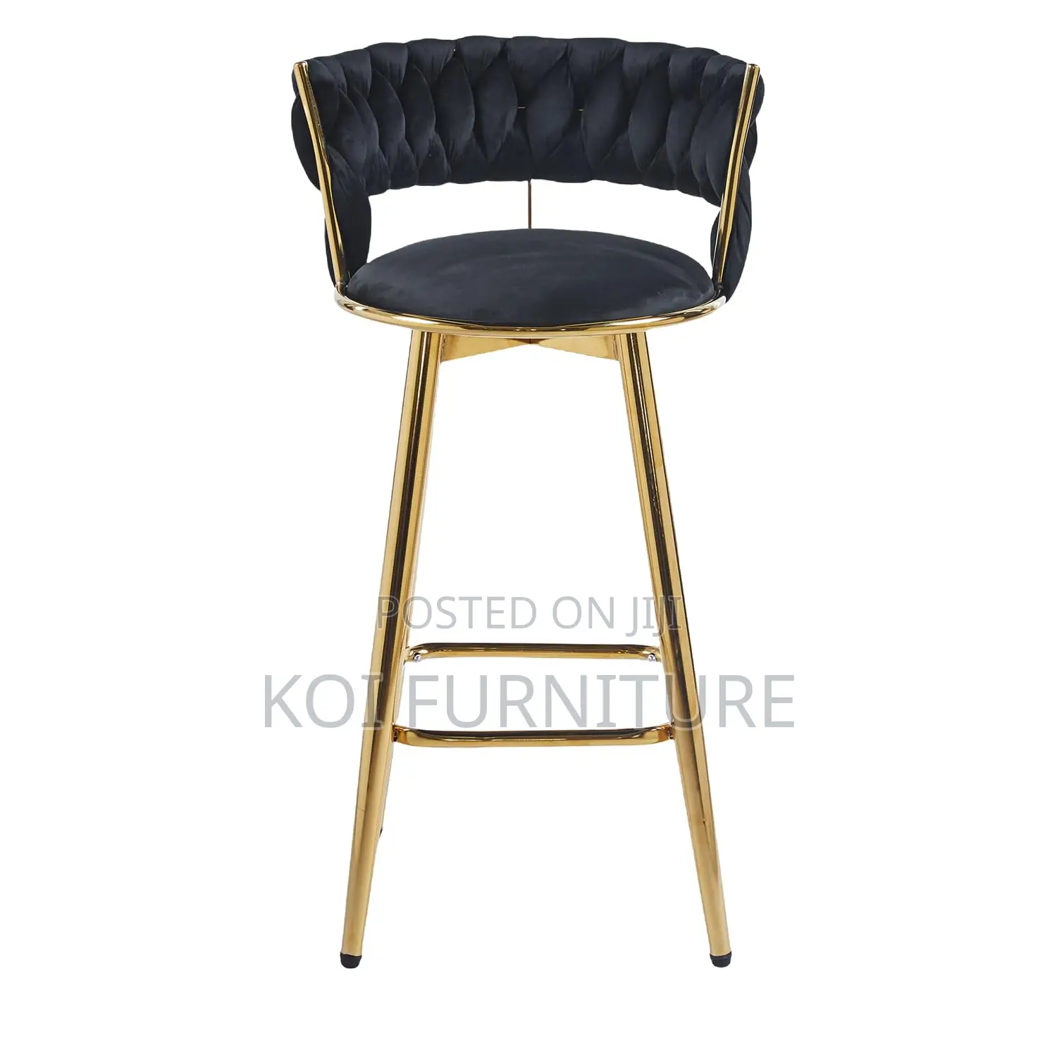 Barstools; Four Legs Free Stand Leather Comfy Barstools