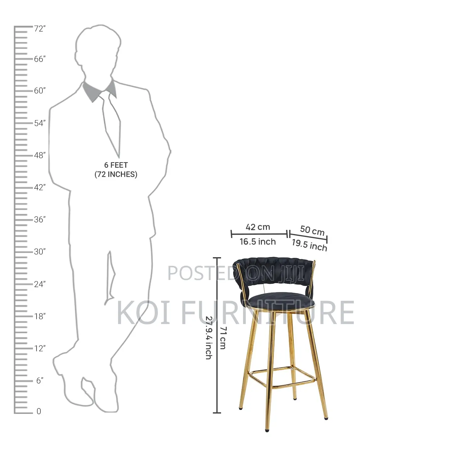 Barstools; Four Legs Free Stand Leather Comfy Barstools