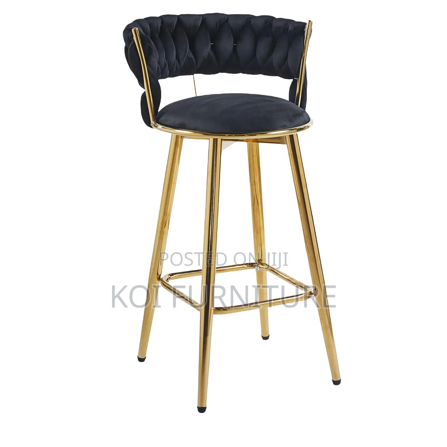 Barstools; Four Legs Free Stand Leather Comfy Barstools