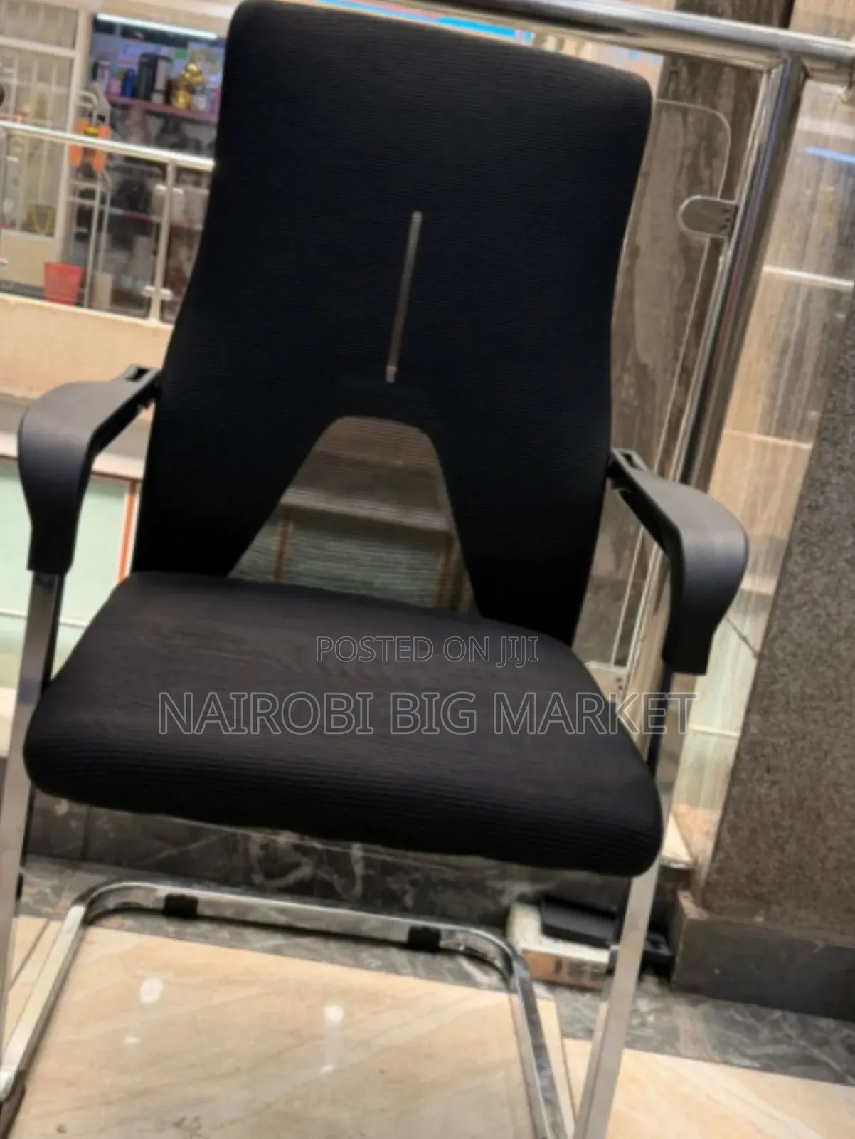 Mesh Non-Rolling Guests Office Chair