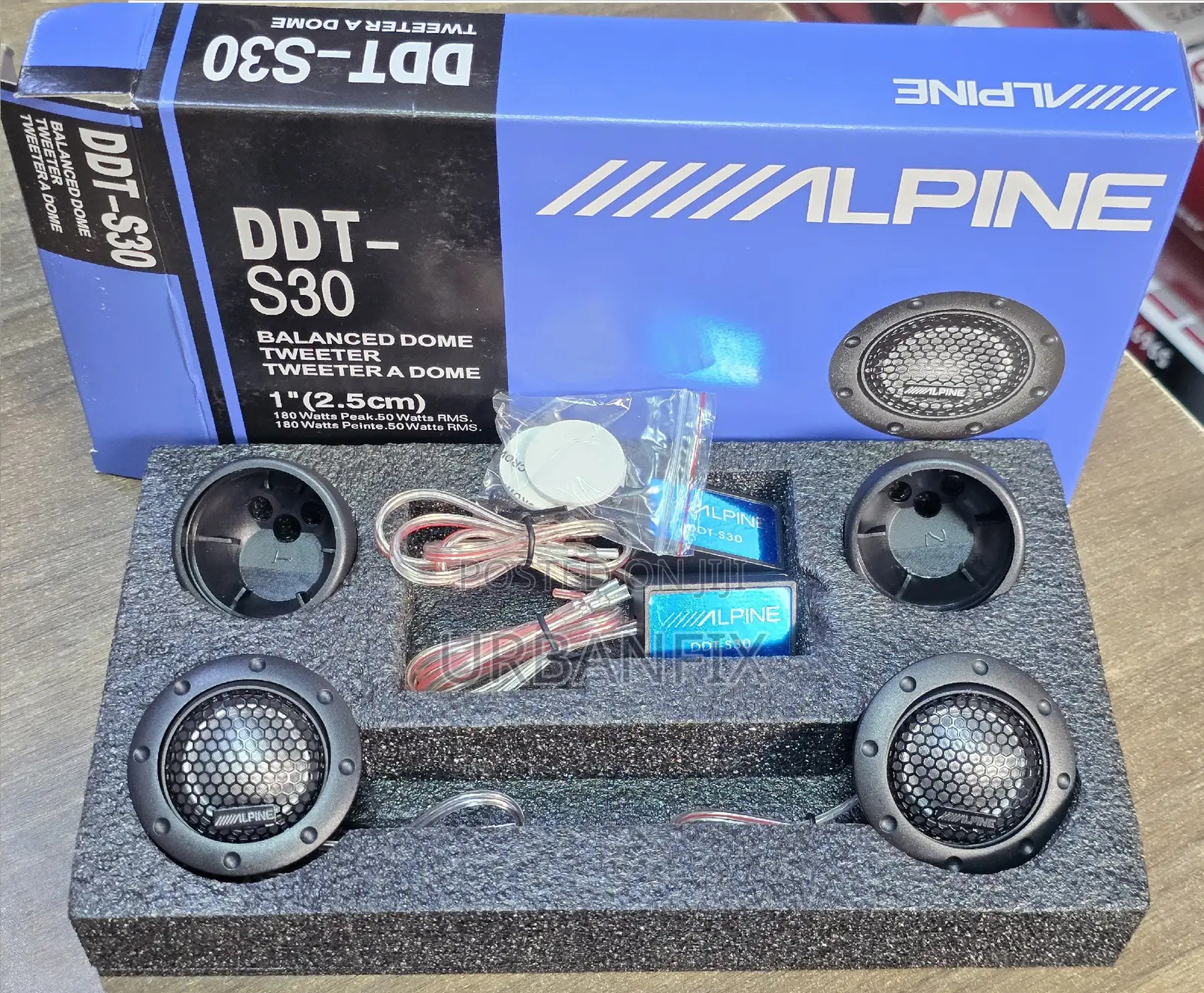 Alpine DDT-S30 180watts Quality Dome Tweeters- A Pair
