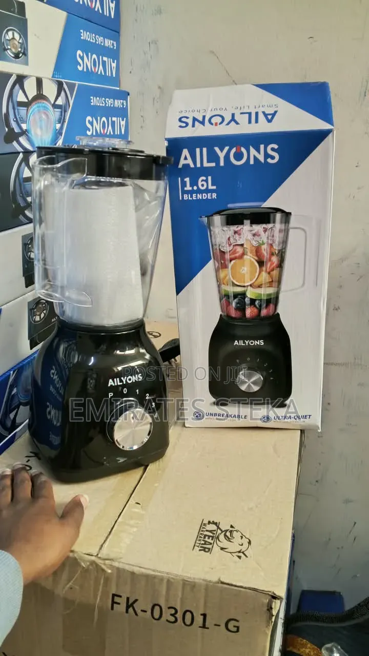 AILYONS AILYONS 1.5L Blender With Grinder - 350W, 4-Speed, Black