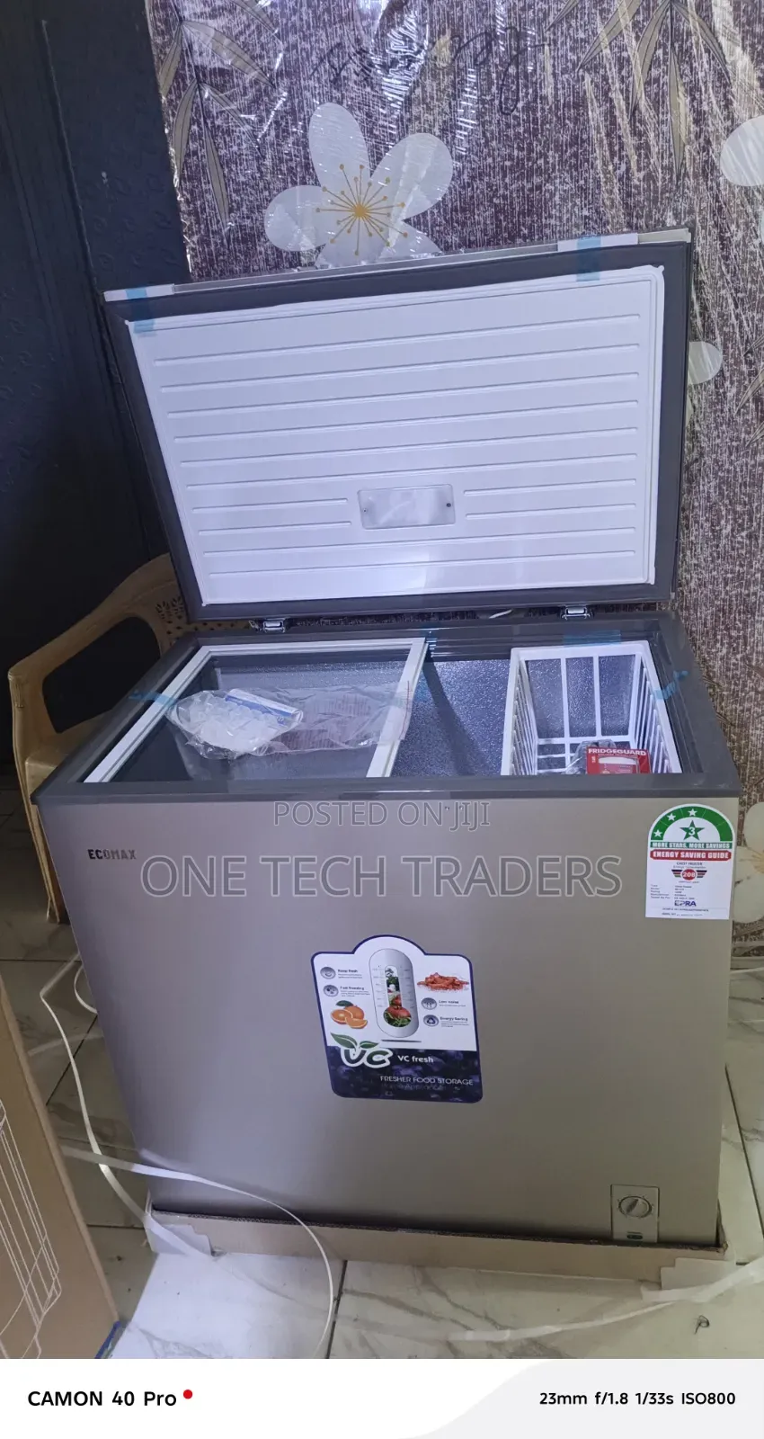Ecomax 219L Freezer,Large Capacity Chest / Deep Freezer