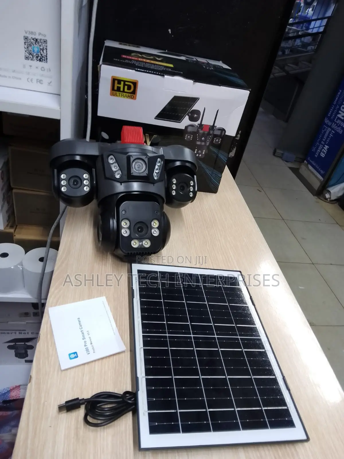 Reliable V380 Triple Lens AI Detection Camera