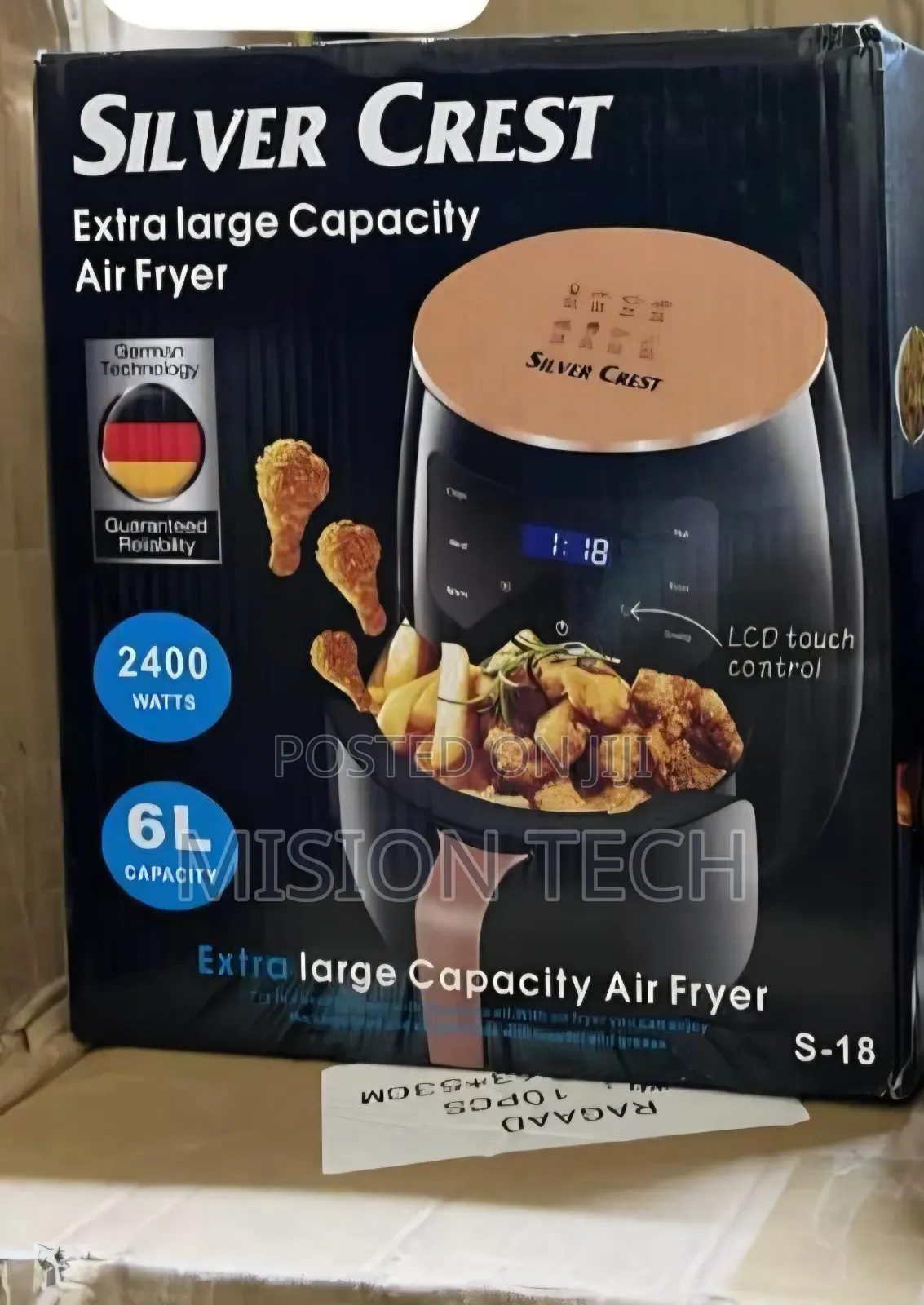 Silver Crest 6L Extra Large Capacity Air Fryer...