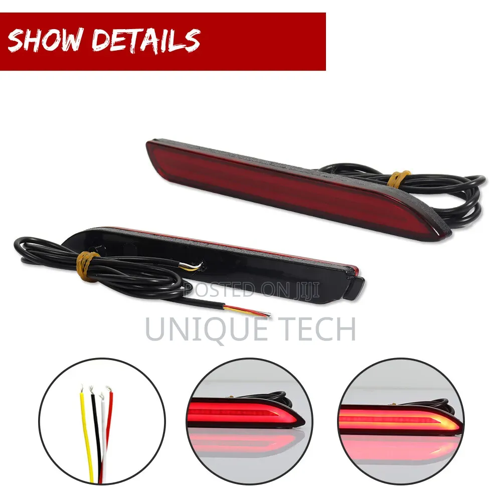 2Pcs Toyota Bumper Lights, Rear Brake, Indicator & Parking