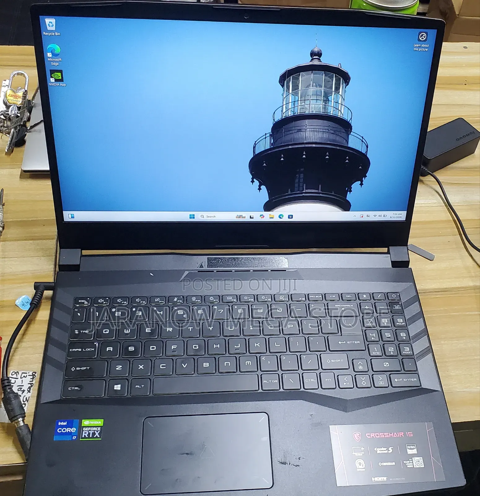 Laptop MSI Crosshair 15 8GB Intel Core i7 SSD 512GB